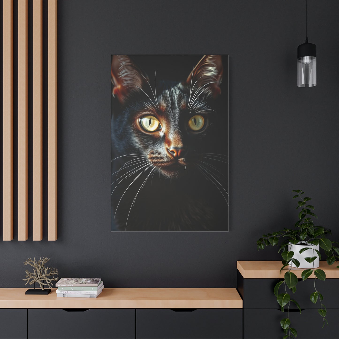 Black Cat Art Refined Canvas Wall Art & Canvas Print