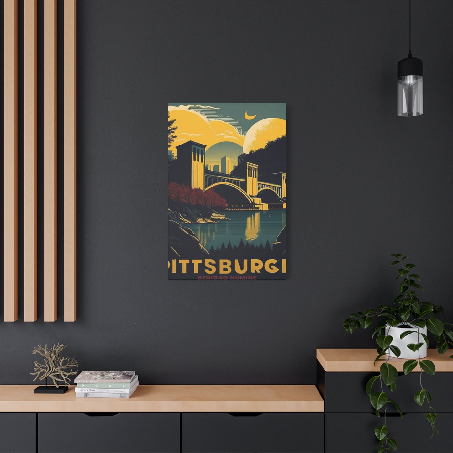 Night Sky Pittsburgh Poster Wall Art & Canvas Prints