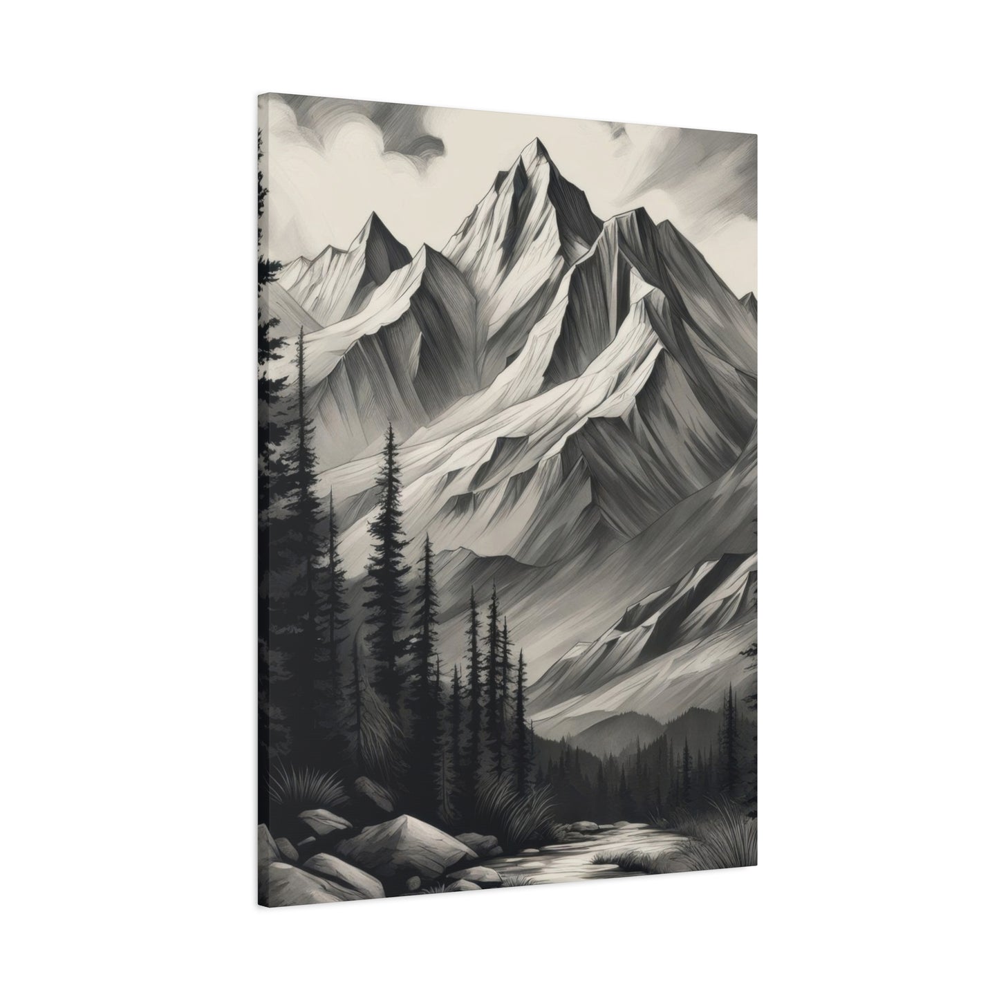 Mountains Grey Wall Art & Canvas Prints