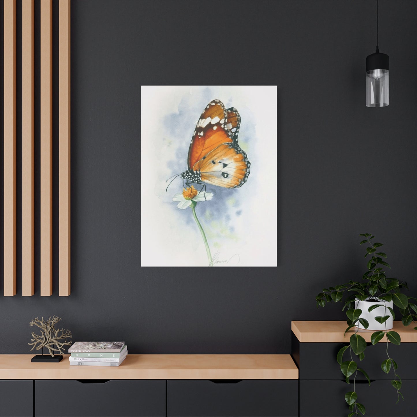 Butterfly Water Painting Wall Art & Canvas Prints