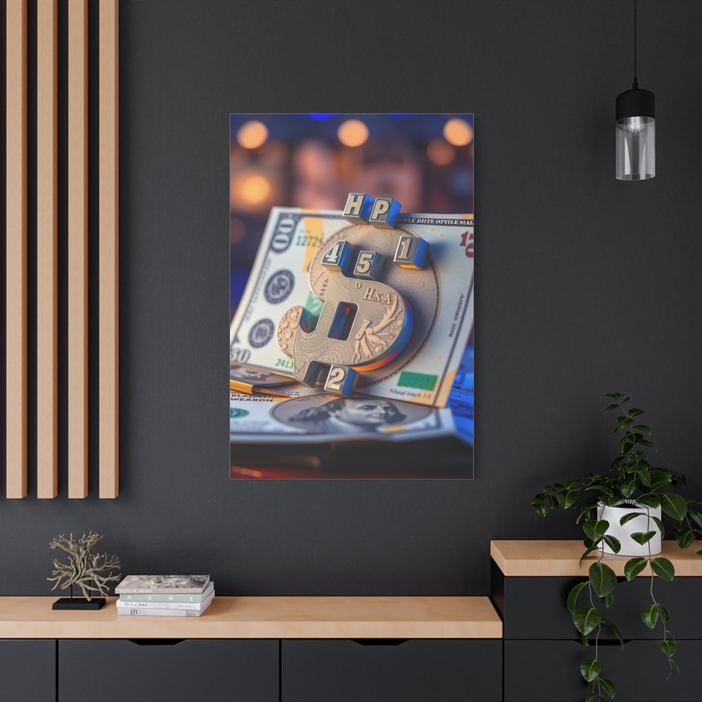 Luxurious Finance Fresco wall art & canvas print