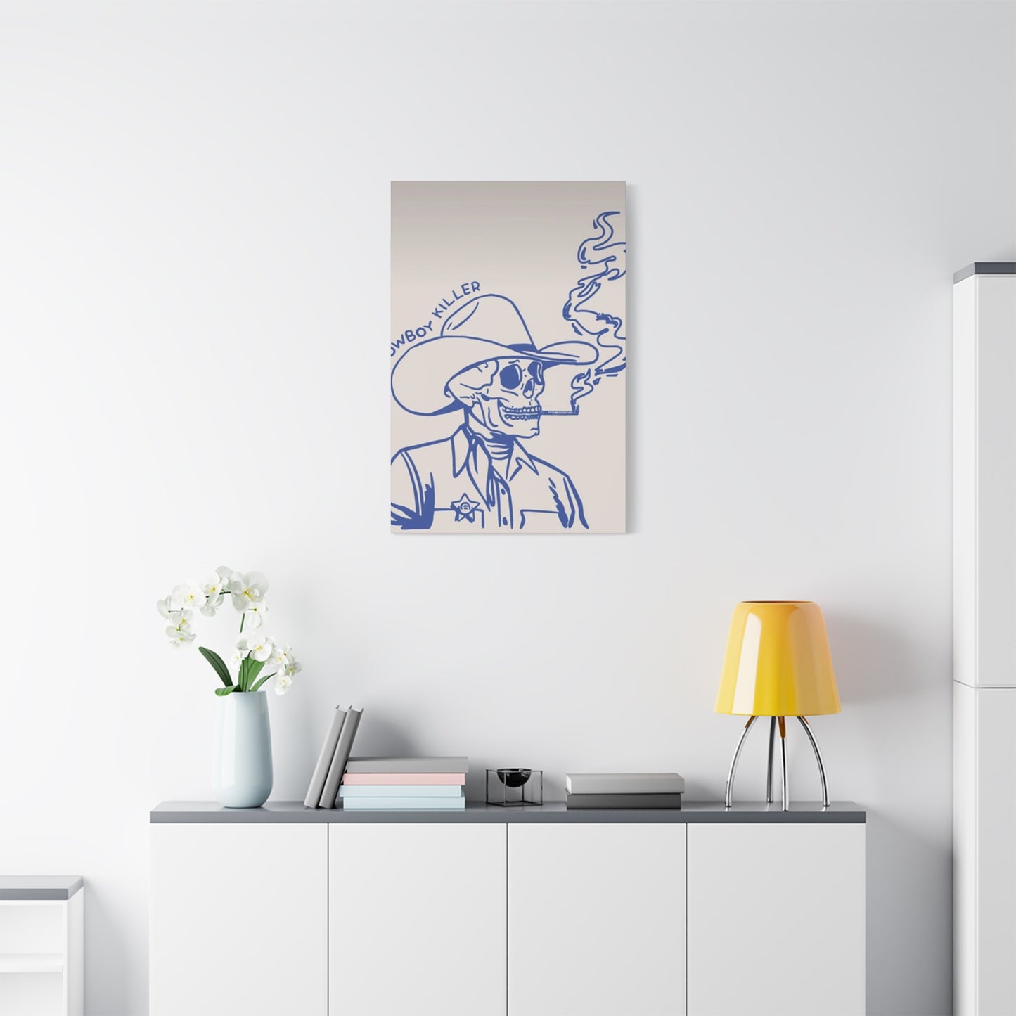 Cowboy Killer Sketch Wall Art & Canvas Prints