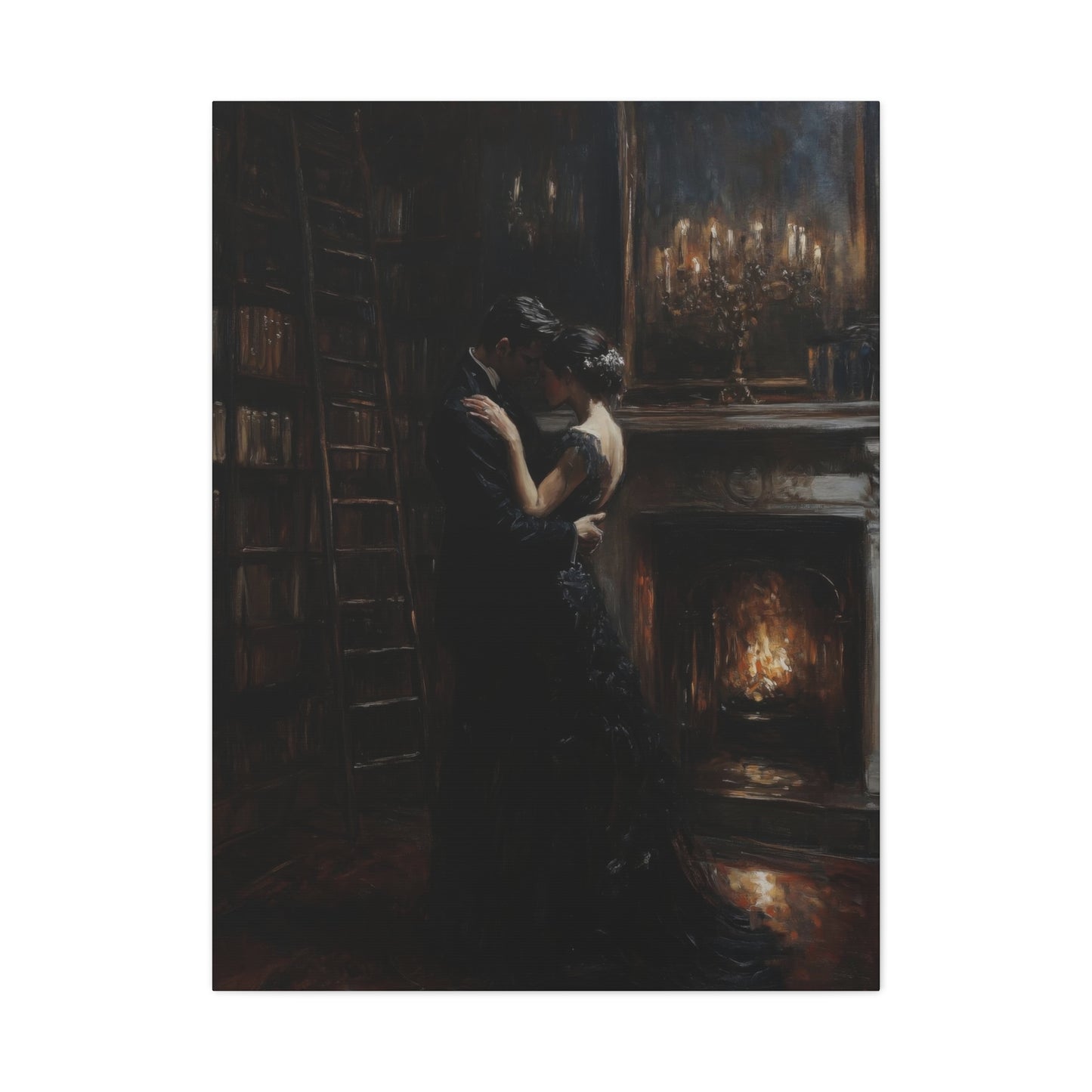 Dancing Couple Ballroom Dark Wall Art & Canvas Prints