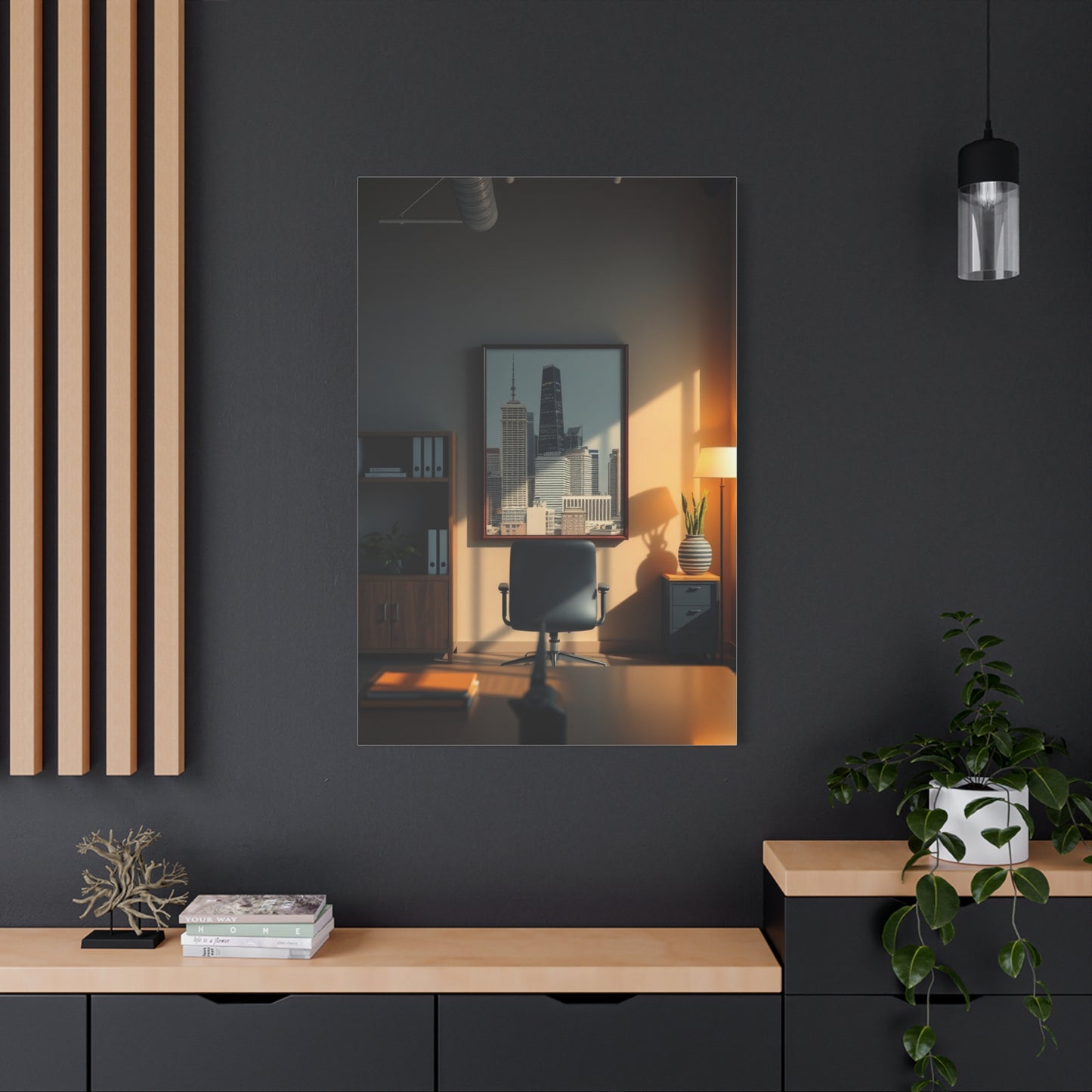 Serene Workspace Showcase Wall Art & Canvas Print
