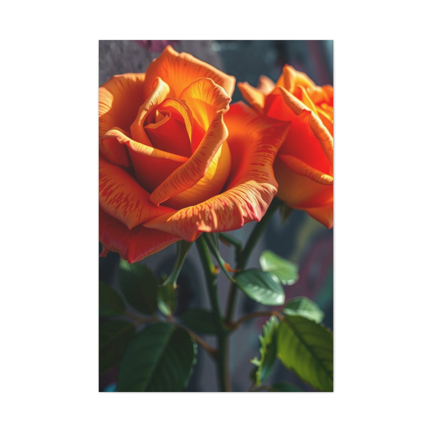 Graffiti Roses Art Premium Canvas 17 Wall Art & Canvas Print