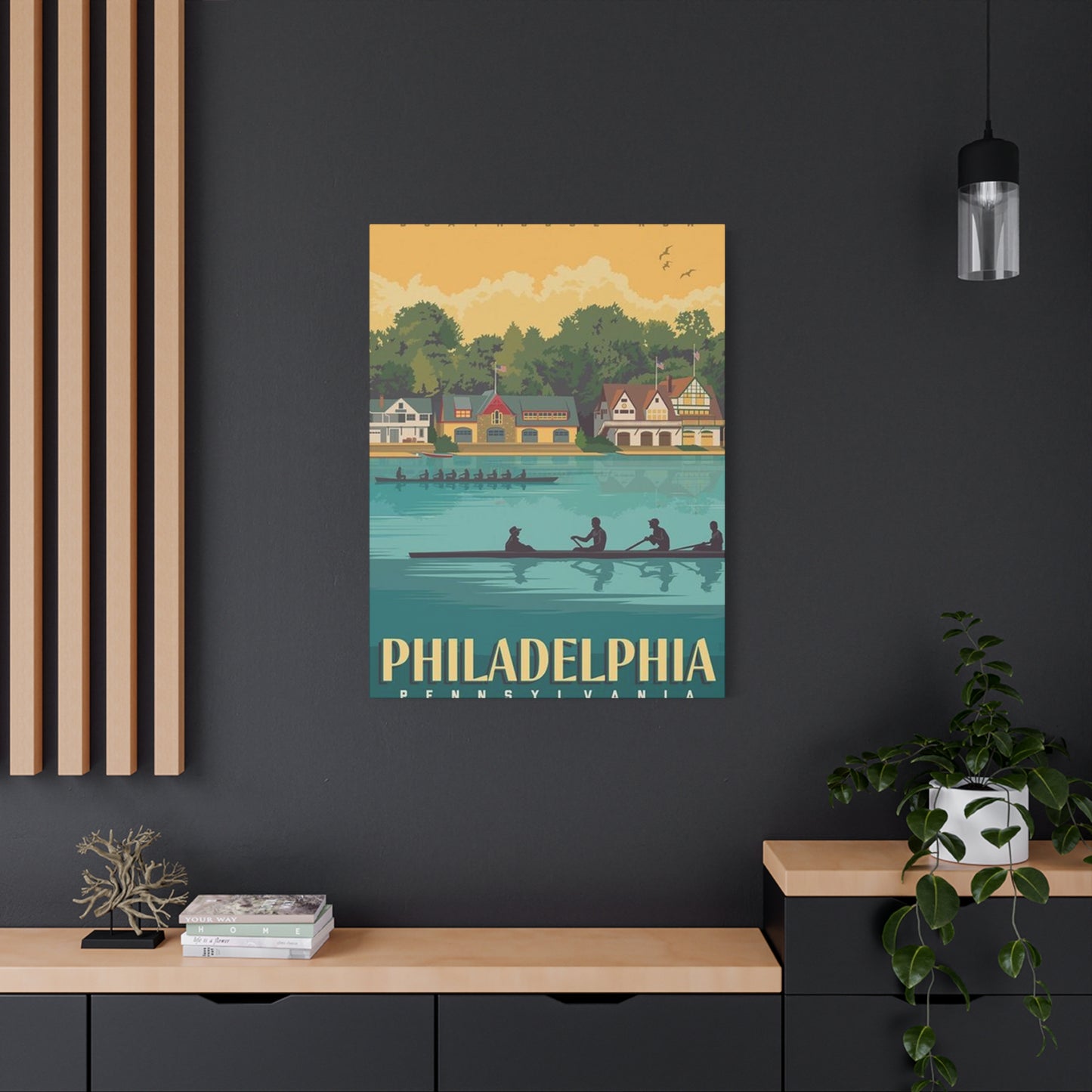 River Kayaking In Philadelphia Wall Art & Canvas Prints