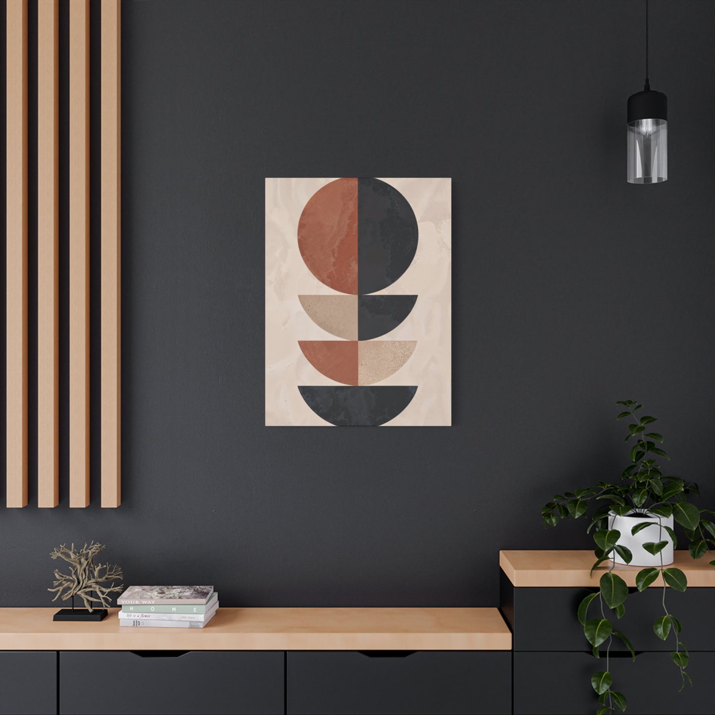 Abstract Brown Black Earth Tones Wall Art & Canvas Prints