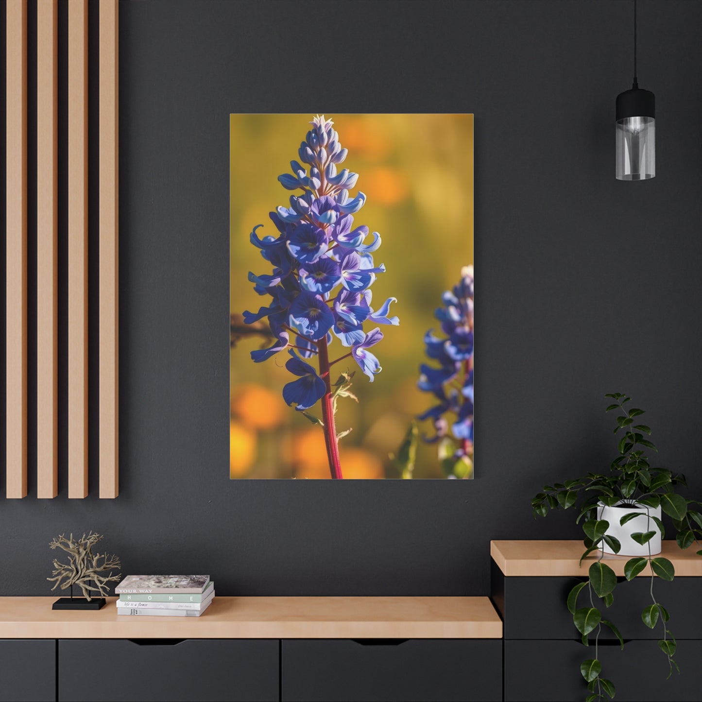 Bluebonnet Flower Art Luxury Canvas Wall Art & Canvas Print