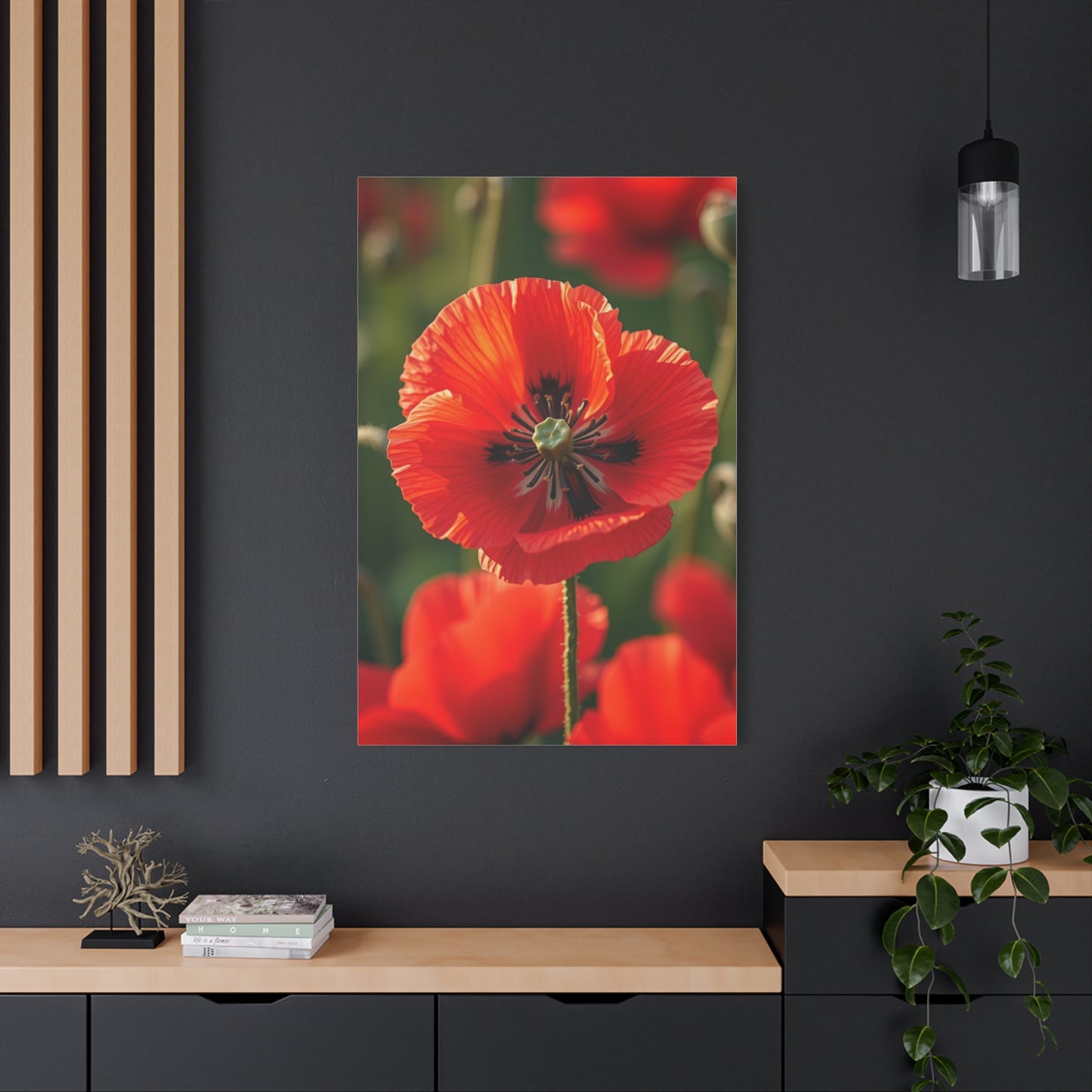 Vision Poppy Flower Art Art Wall Art & Canvas Print