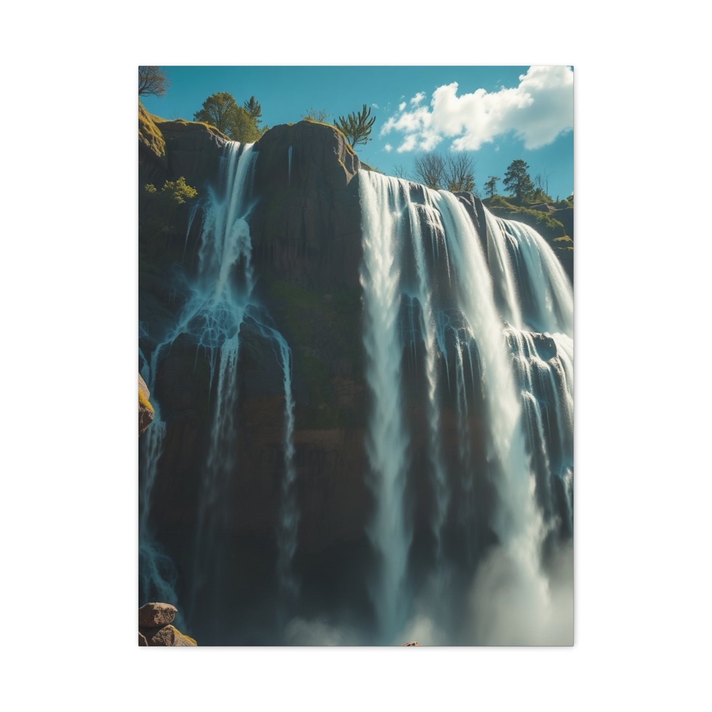 Disassembled Waterfall Reverie Wall Art & Canvas Print