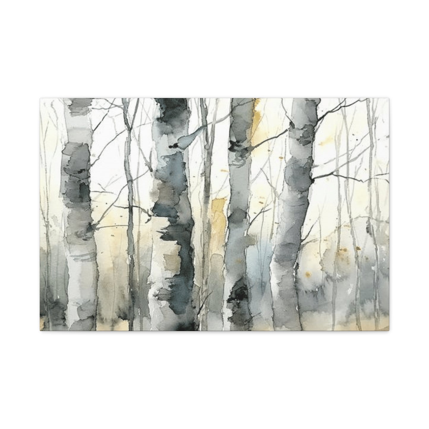 Birch Tree Water Painting Wall Art & Canvas Prints