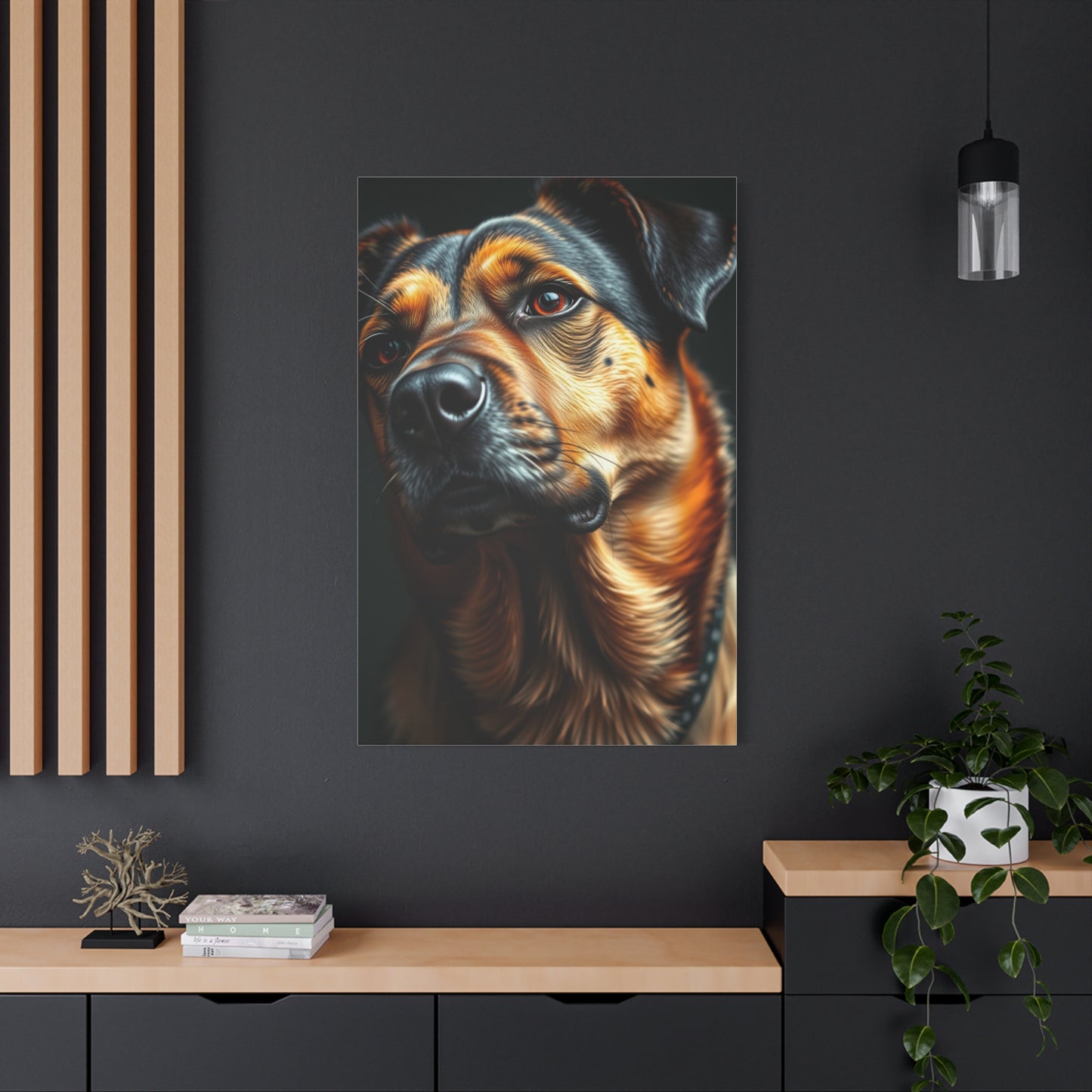 Black and Tan Art Supreme Canvas Wall Art & Canvas Print