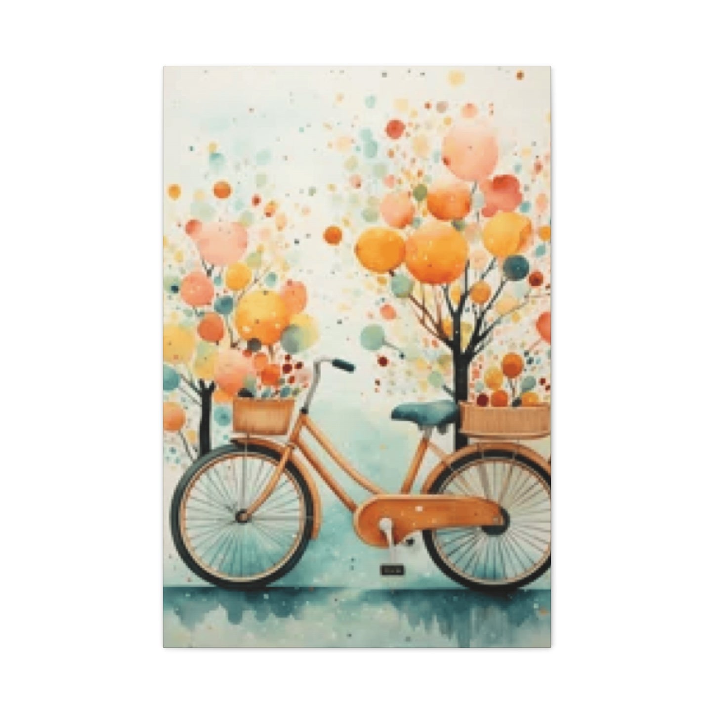 Bicycle and Balloons Wall Art & Canvas Prints