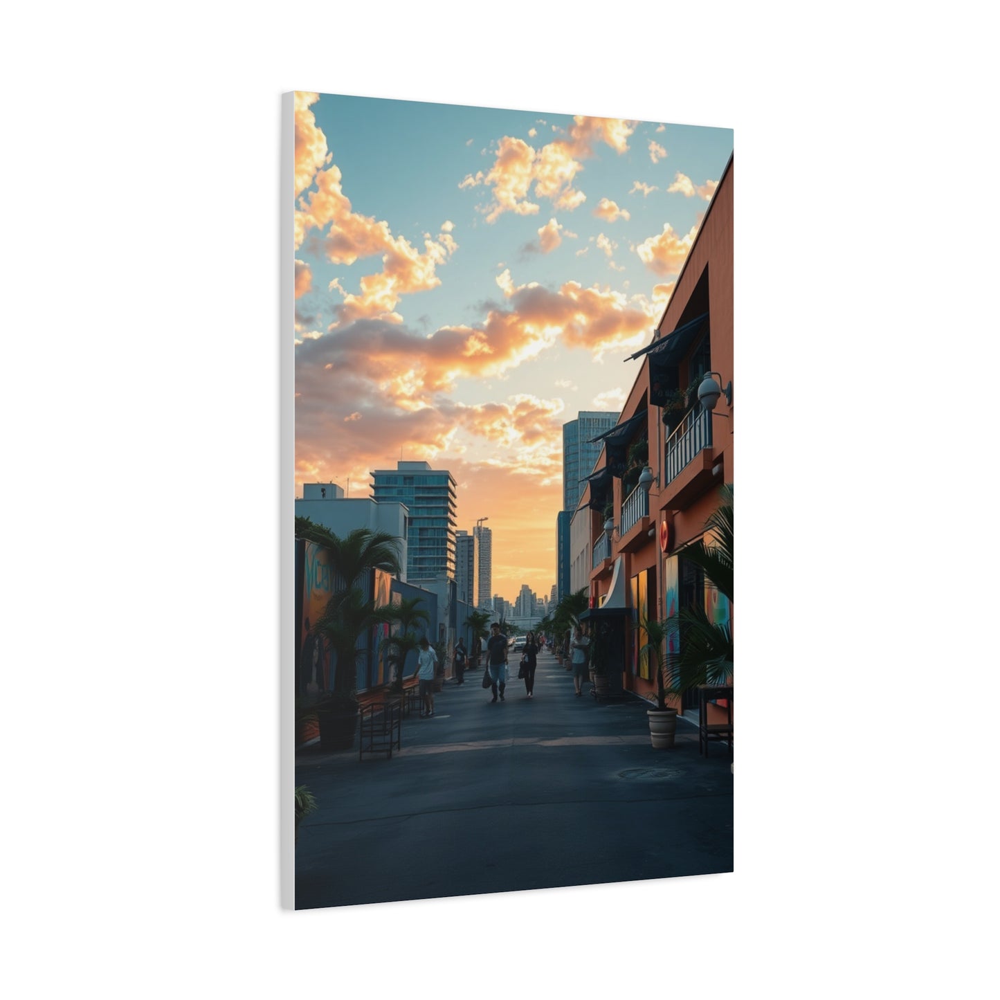 Glamour Miami Sunset Canvas