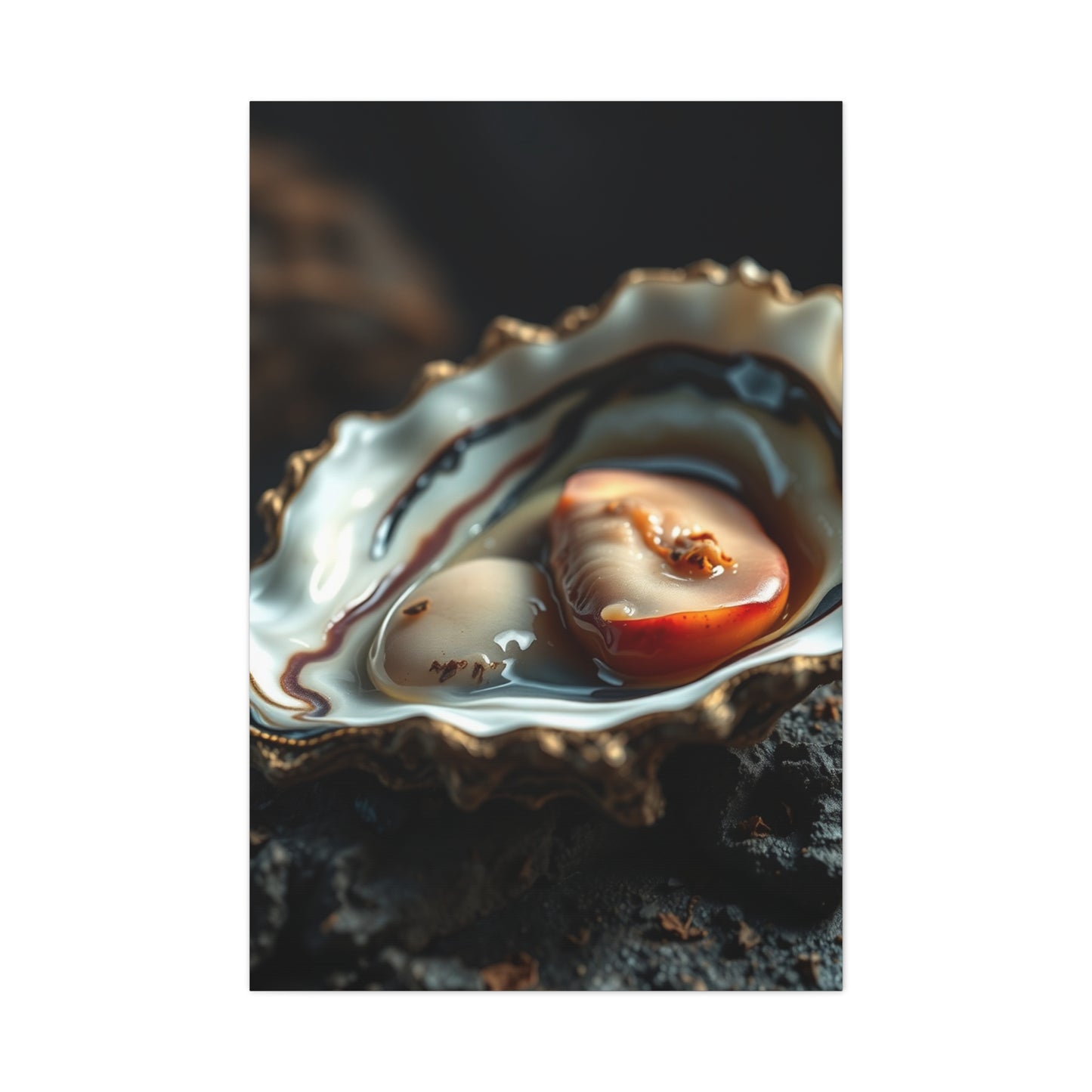 Oyster Art Canvas Art 5 Wall Art & Canvas Print