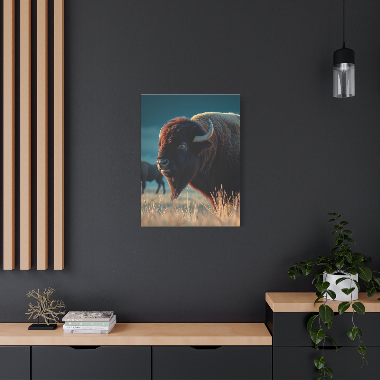 Buffalo Majesty Panorama Wall Art & Canvas Print