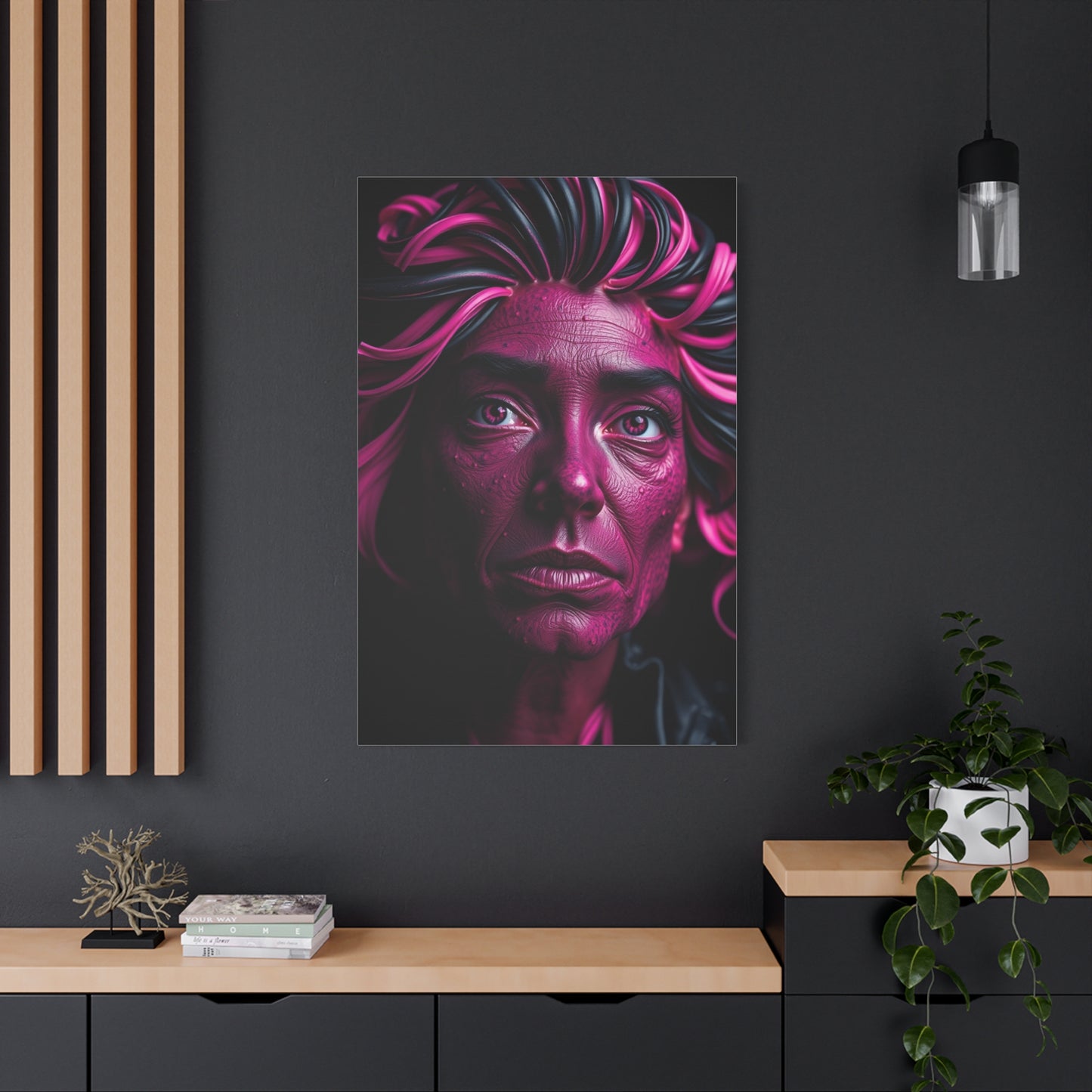 Elite Black & Pink Art Vision Wall Art & Canvas Print