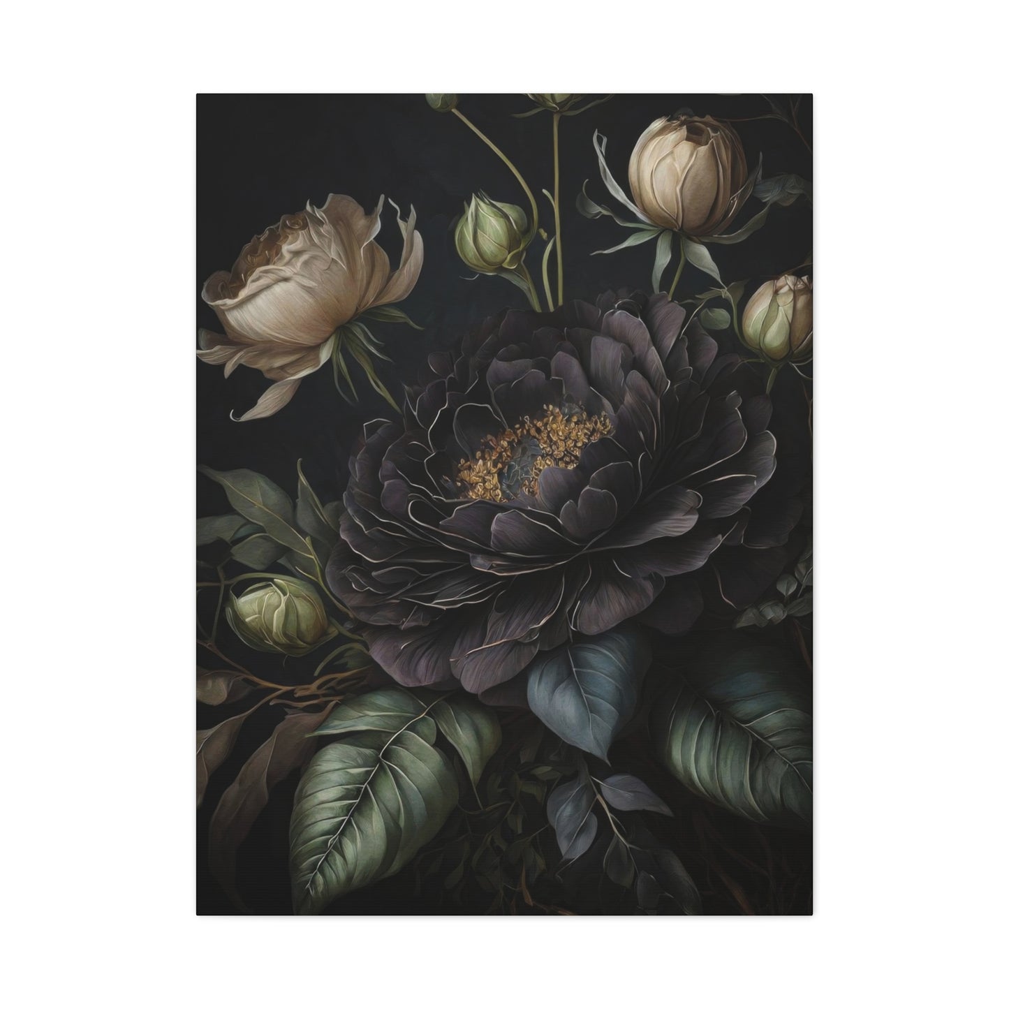 Flowers Dark Wall Art & Canvas Prints