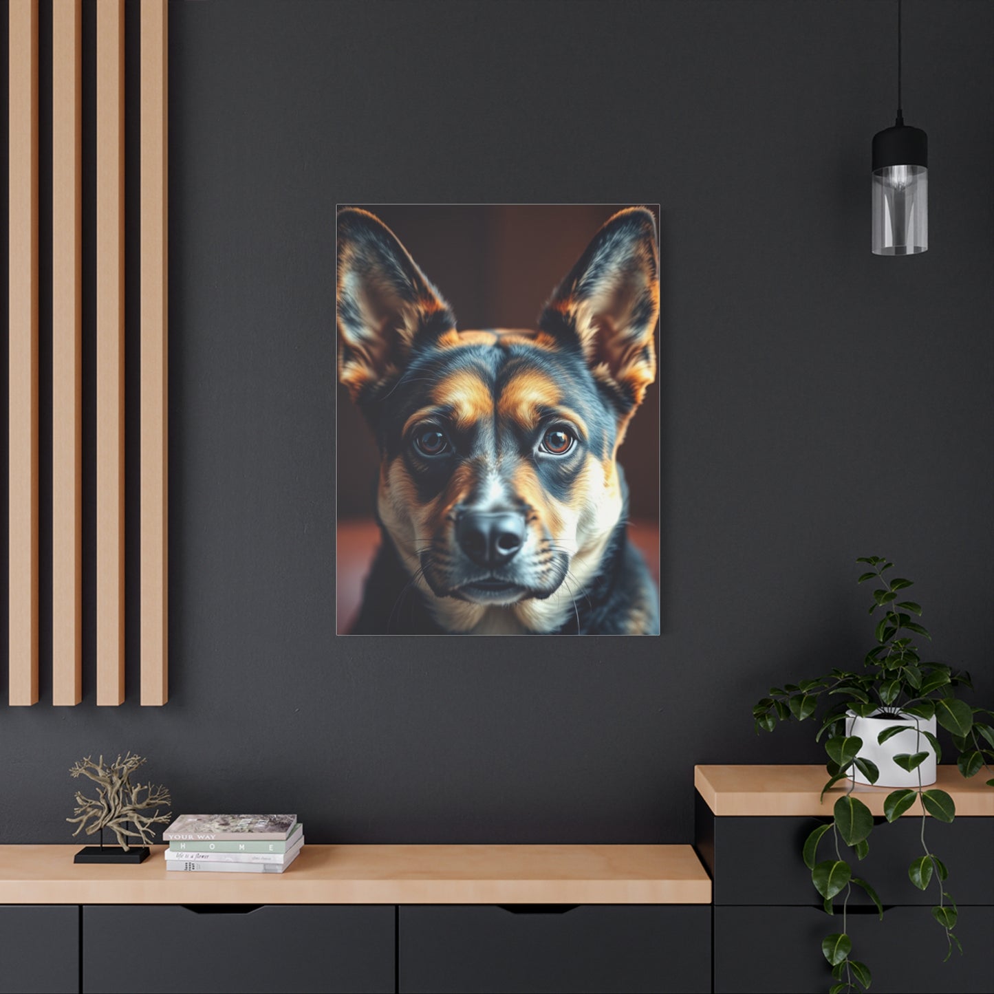 Supreme Black and Tan Art Collection Wall Art & Canvas Print