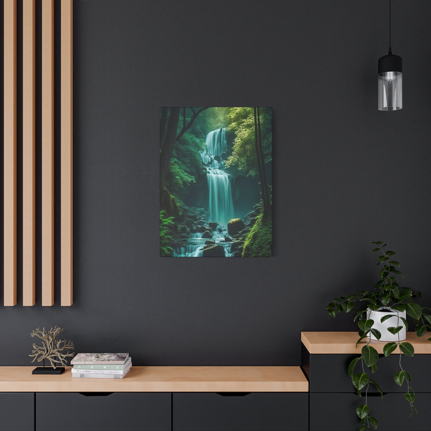 Waterfall In Forest Wall Art & Canvas Prints