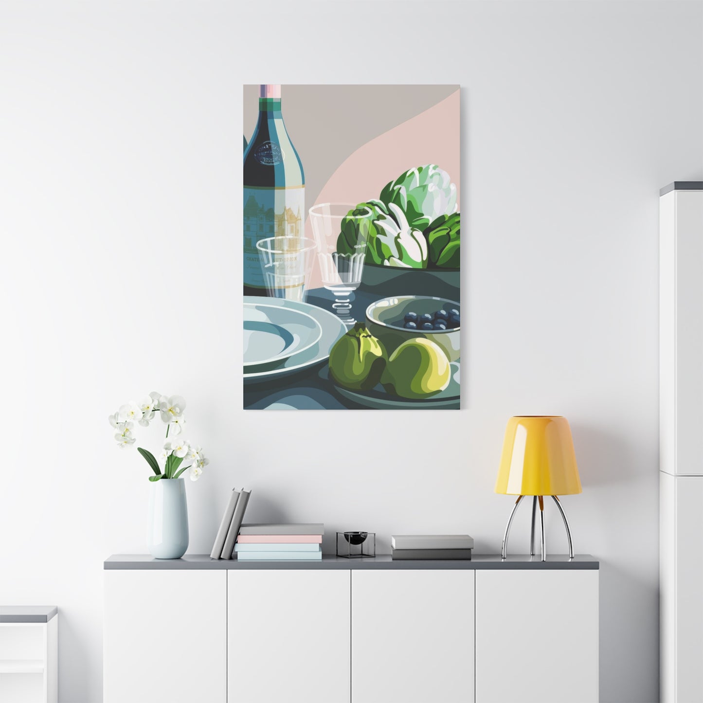 Wine Fruit On Table Wall Art & Canvas Prints
