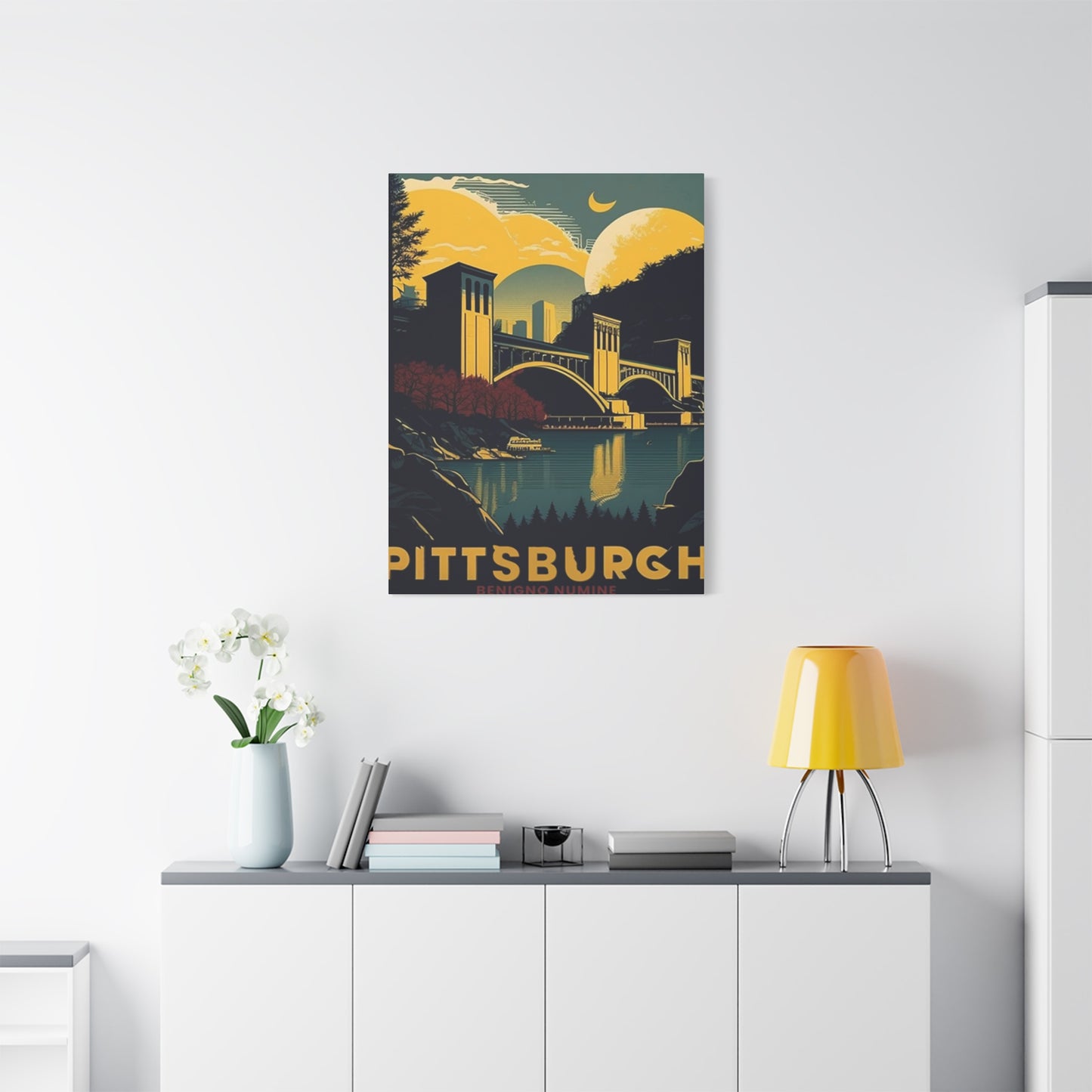 Night Sky Pittsburgh Poster Wall Art & Canvas Prints