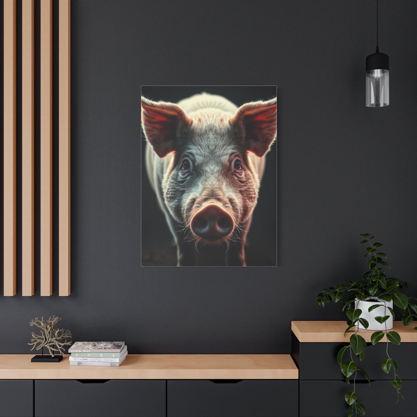 Pig Art Canvas Art 10 Wall Art & Canvas Print