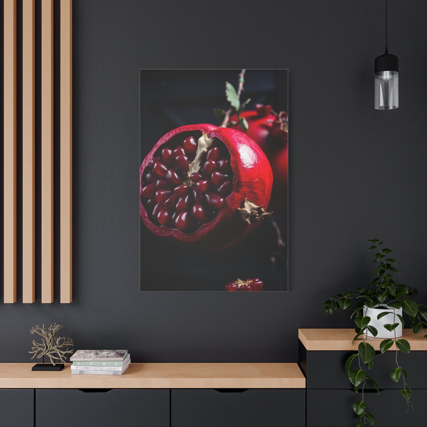 Crimson Obsidian Canvas