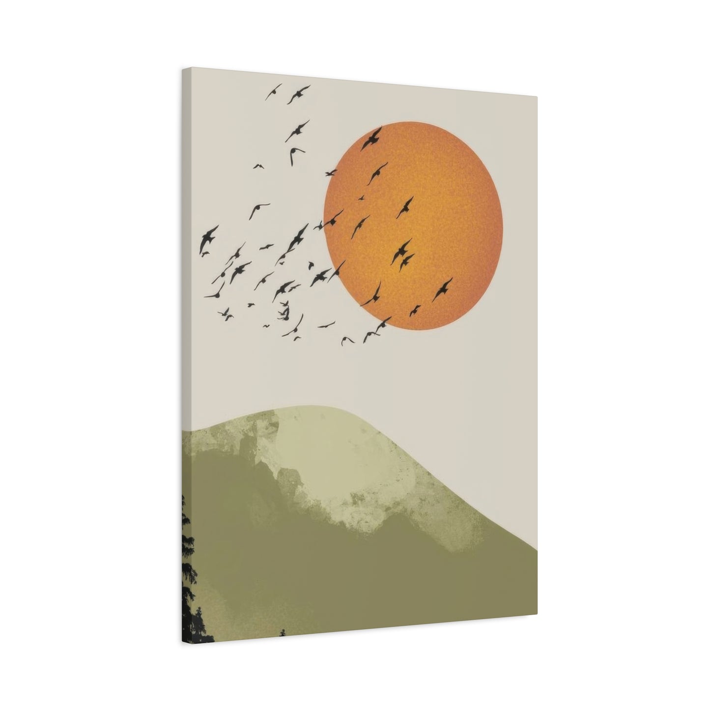 Birds Fly By Earthy Wall Art & Canvas Prints