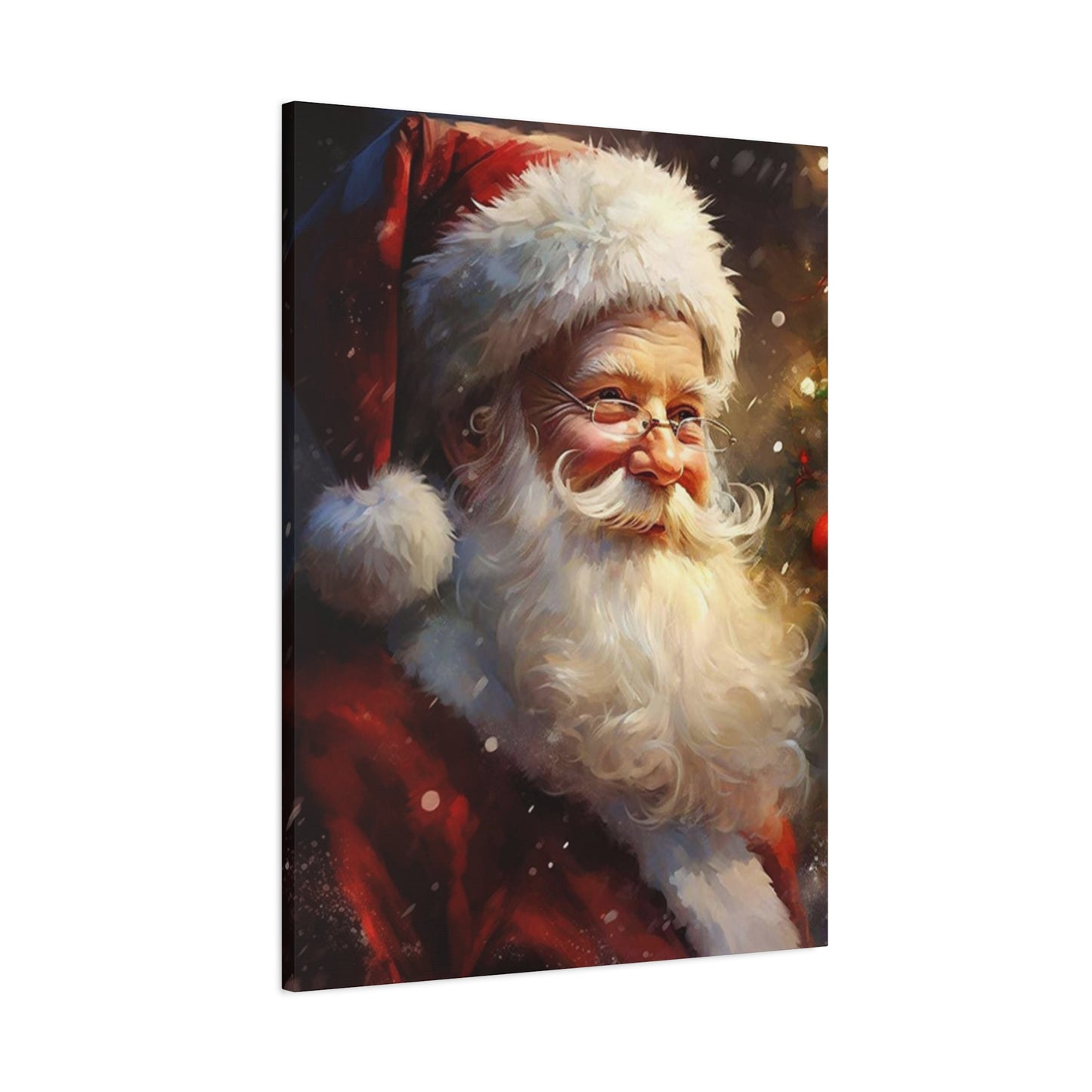 Happy Santa Claus Painting Wall Art & Canvas Prints