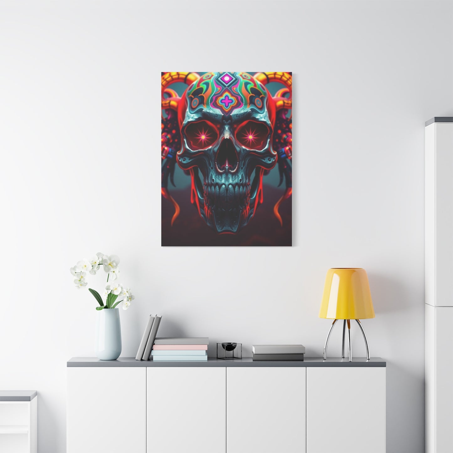 Trippy Skull Art Premium Canvas 20 Wall Art & Canvas Print
