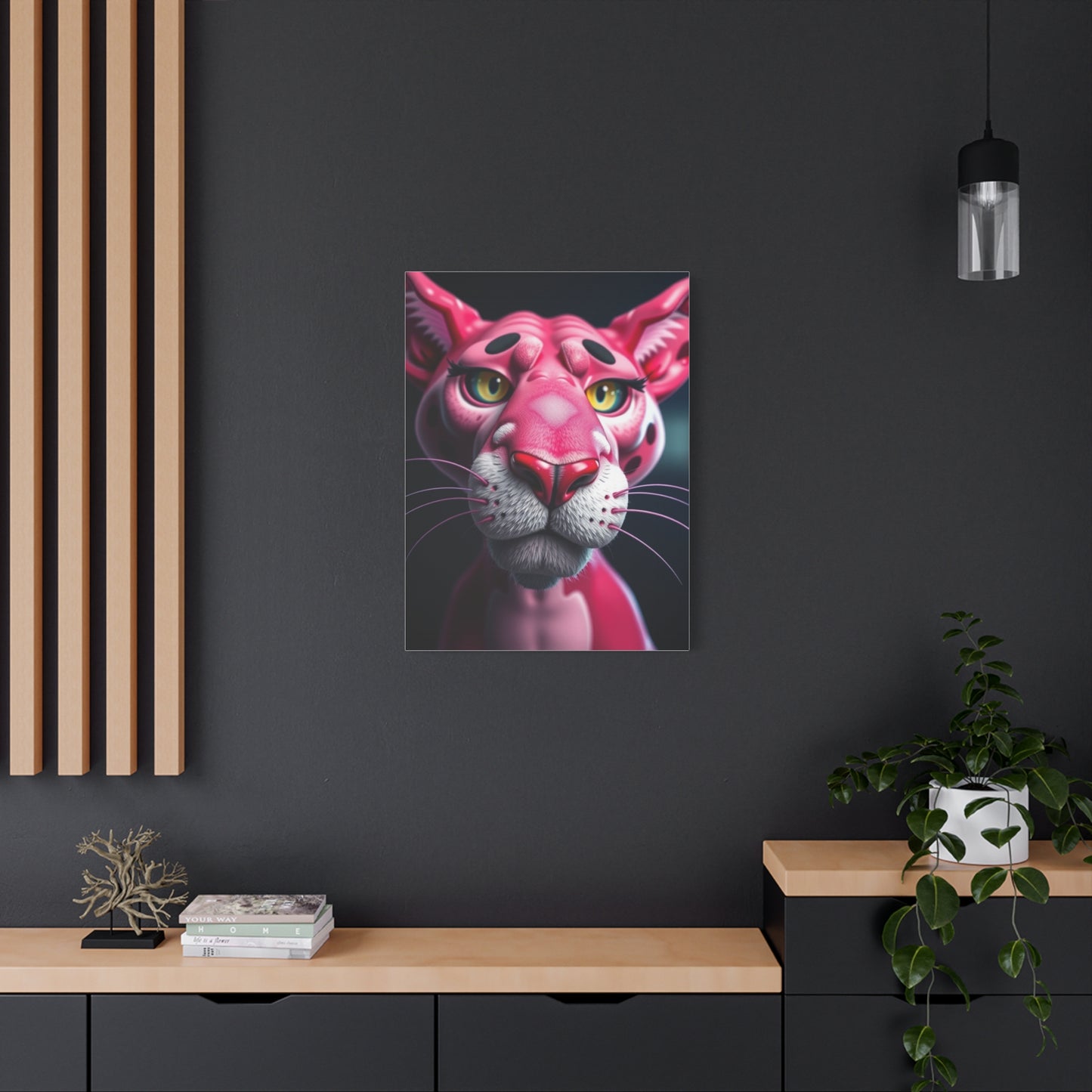 Pantherine Blush Canvas Wall Art & Canvas Print