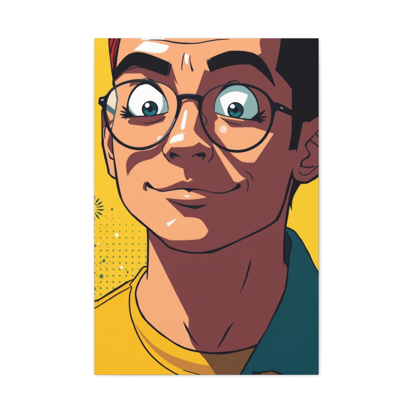 Lustrous Cartoon Vision Wall Art & Canvas Print