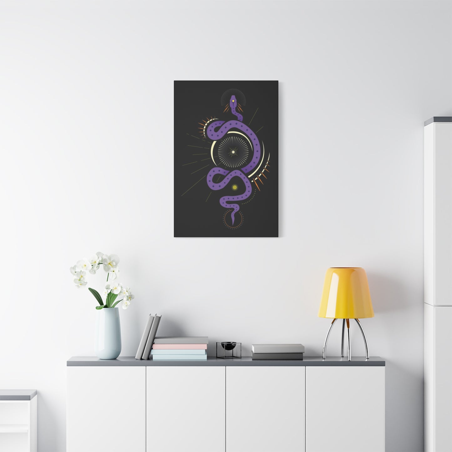 Purple Snake Poster Wall Art & Canvas Prints