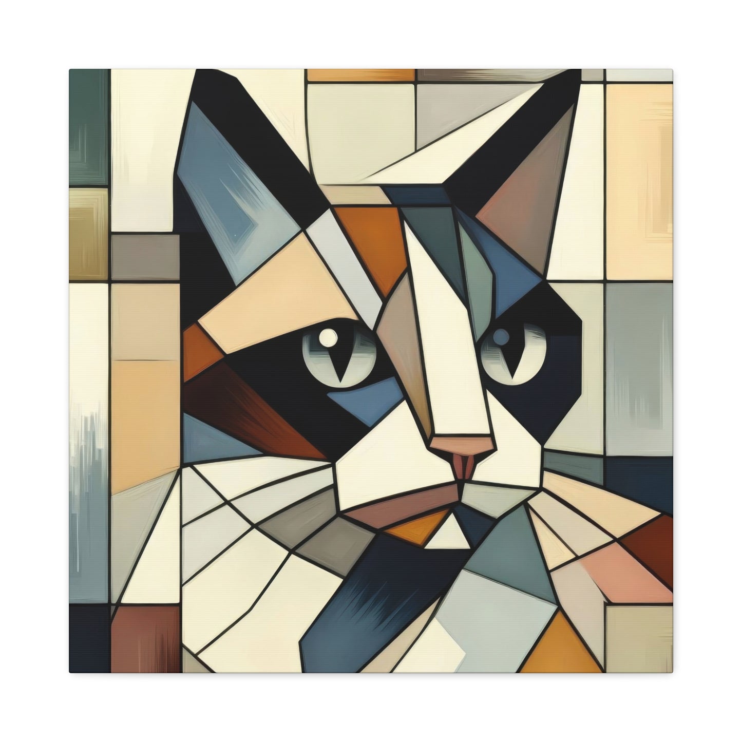 Cat Portrait Cubism Wall Art & Canvas Prints