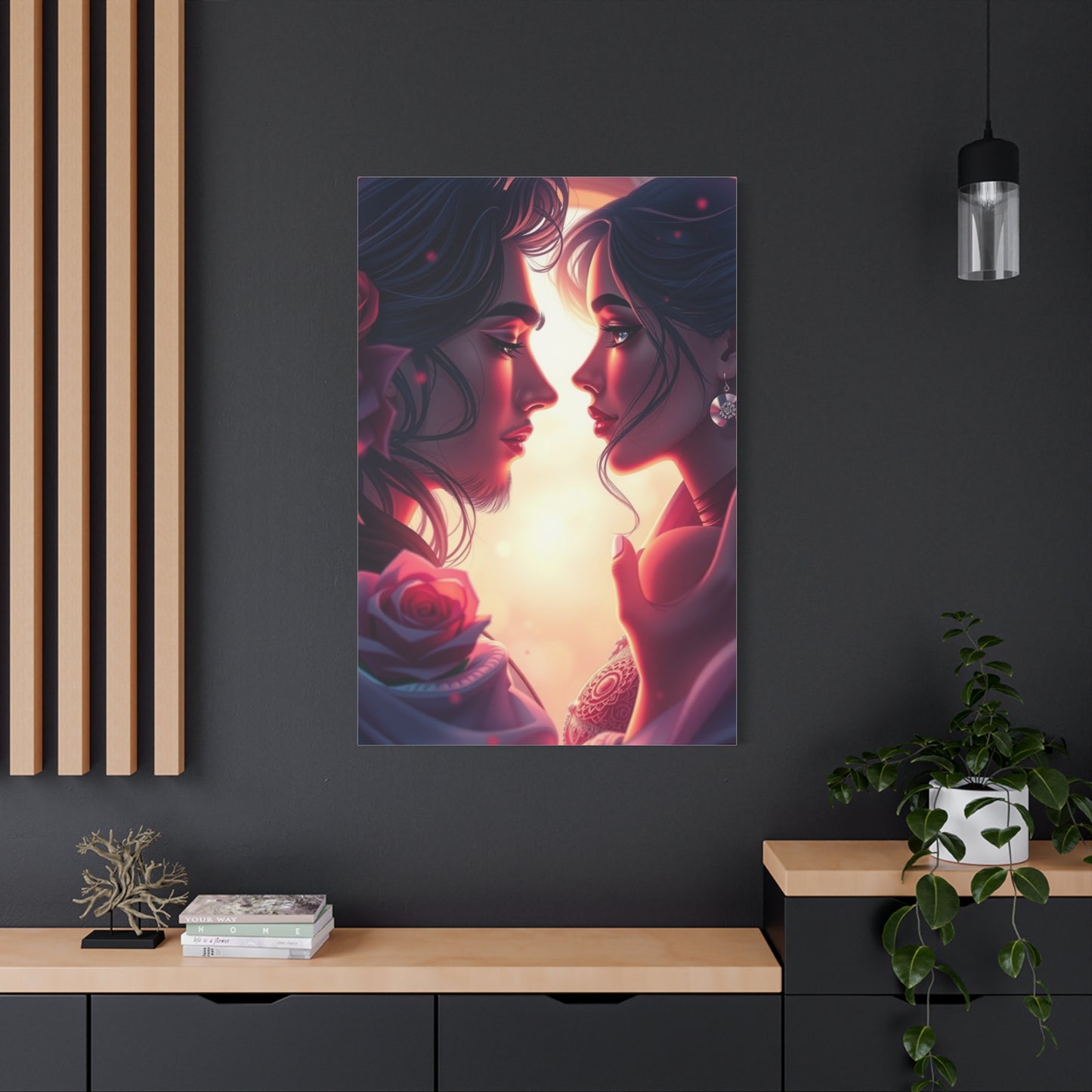 Soulful Embrace Canvas Wall Art & Canvas Print