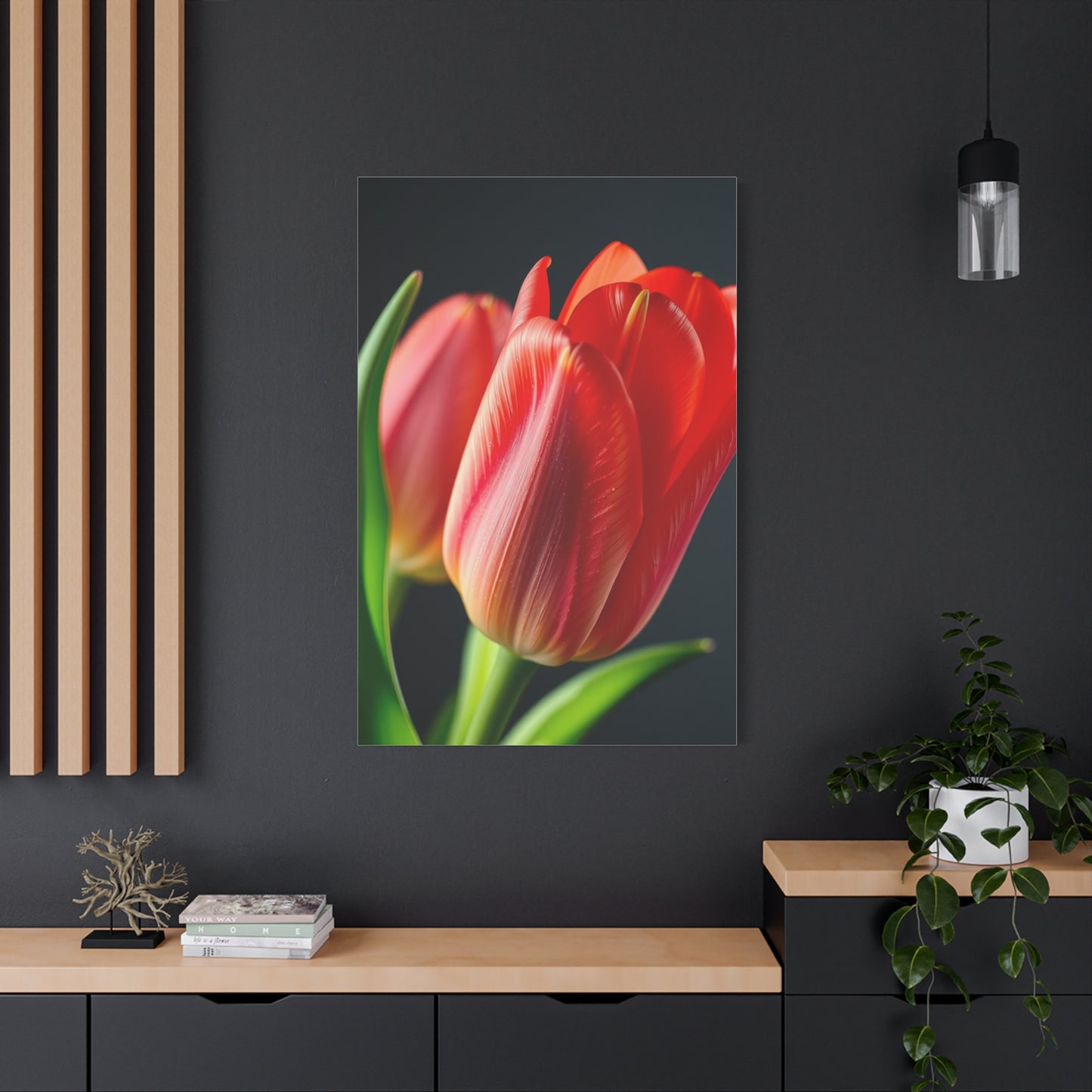 Tulip Flower Art Refined Canvas Wall Art & Canvas Print