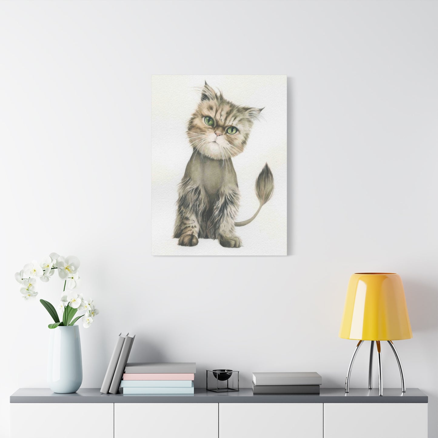 Grace Pop Cat Portrait Wall Art & Canvas Prints