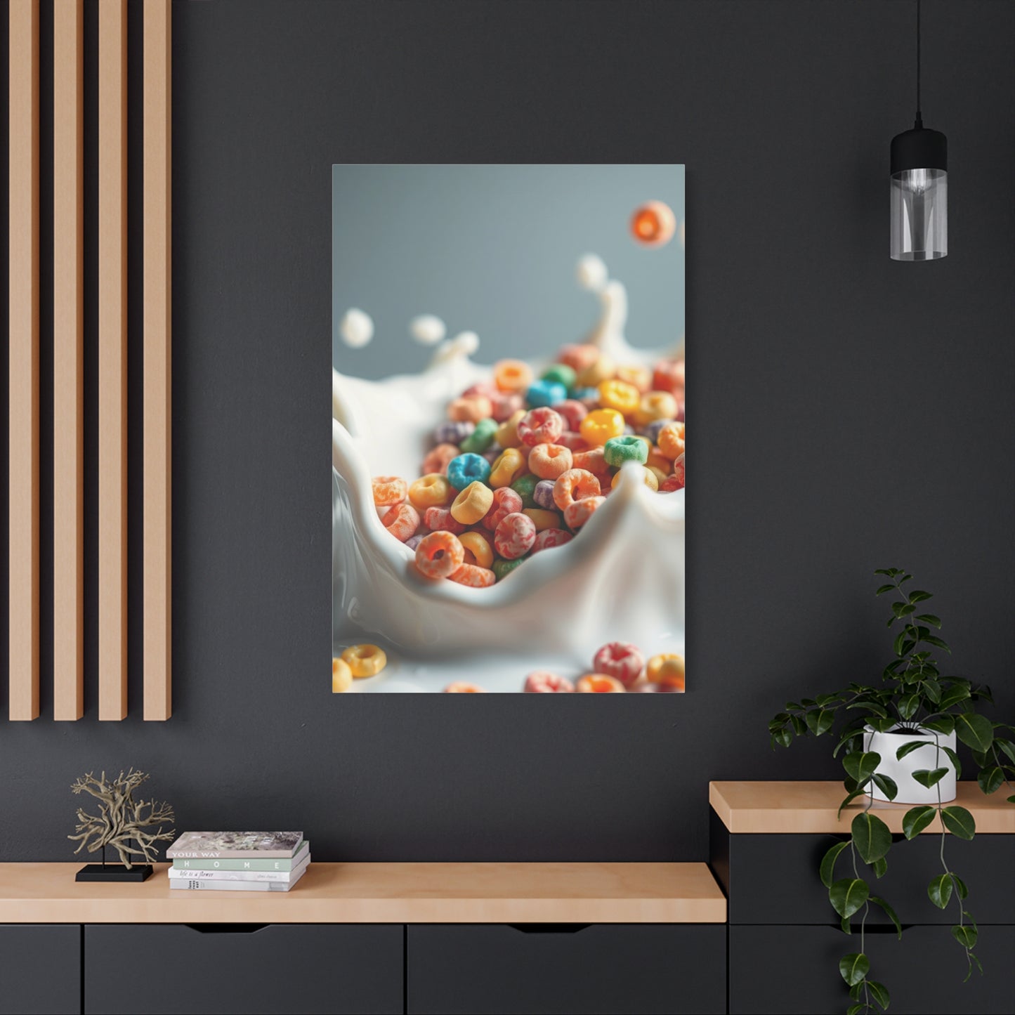 Gourmet Milk Cascade Canvas Wall Art & Canvas Print