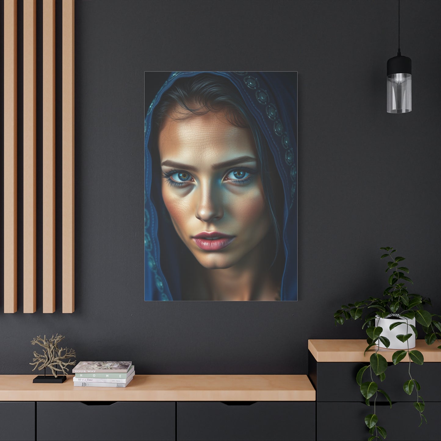 Cerulean Harmony Canvas Wall Art & Canvas Print