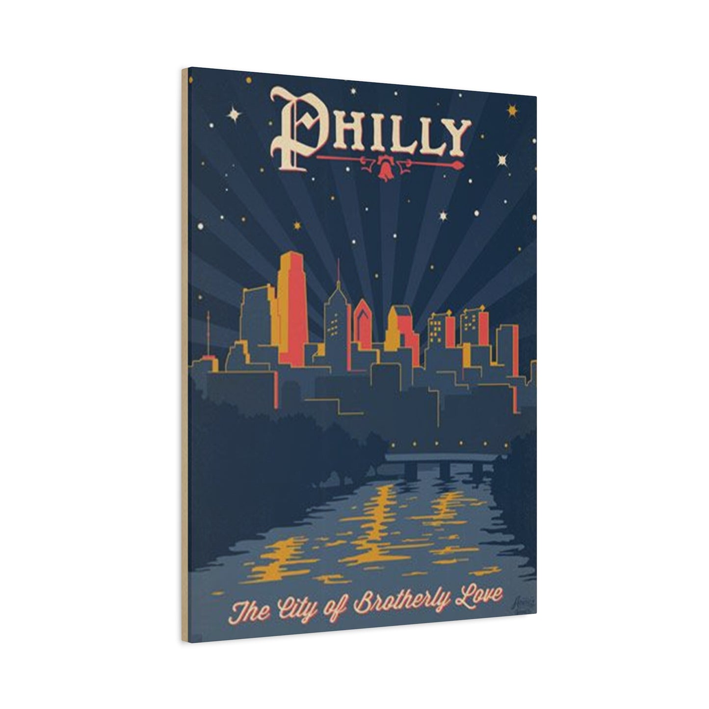 Dark City Philadelphia Poster Wall Art & Canvas Prints