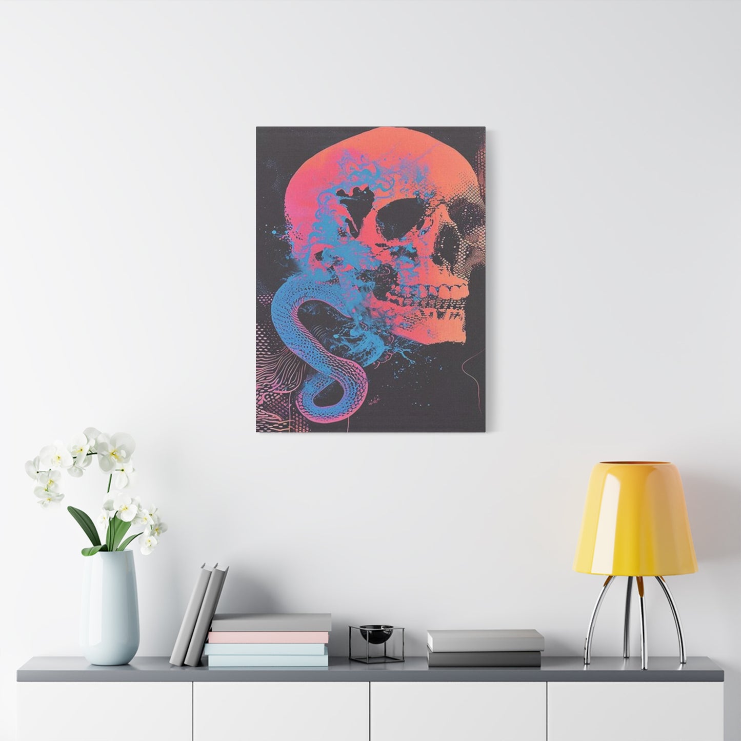 Skull And Snake Poster Wall Art & Canvas Prints
