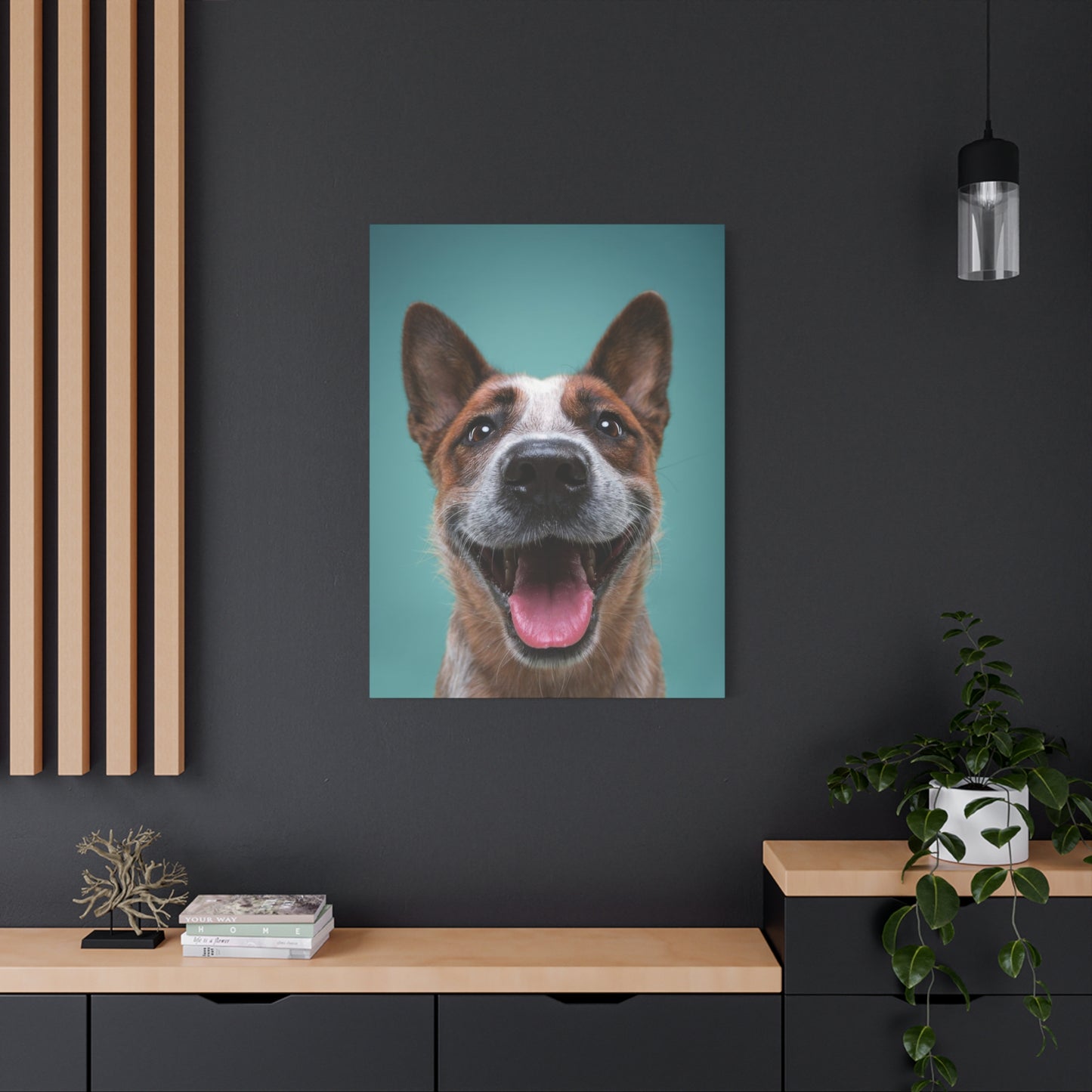 Happy Dog Wall Art & Canvas Prints