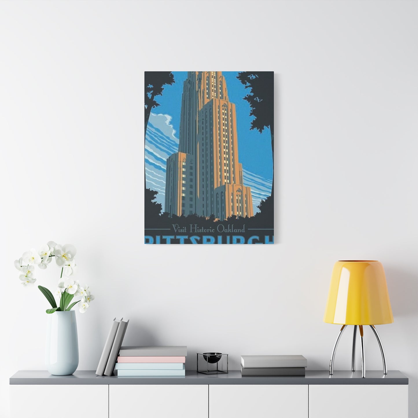 Historic Oakland Pittsburgh Poster Wall Art & Canvas Prints