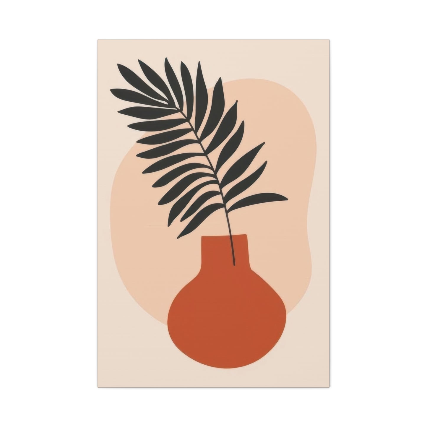 Orange Vase Abstract Earth Tones Wall Art & Canvas Prints