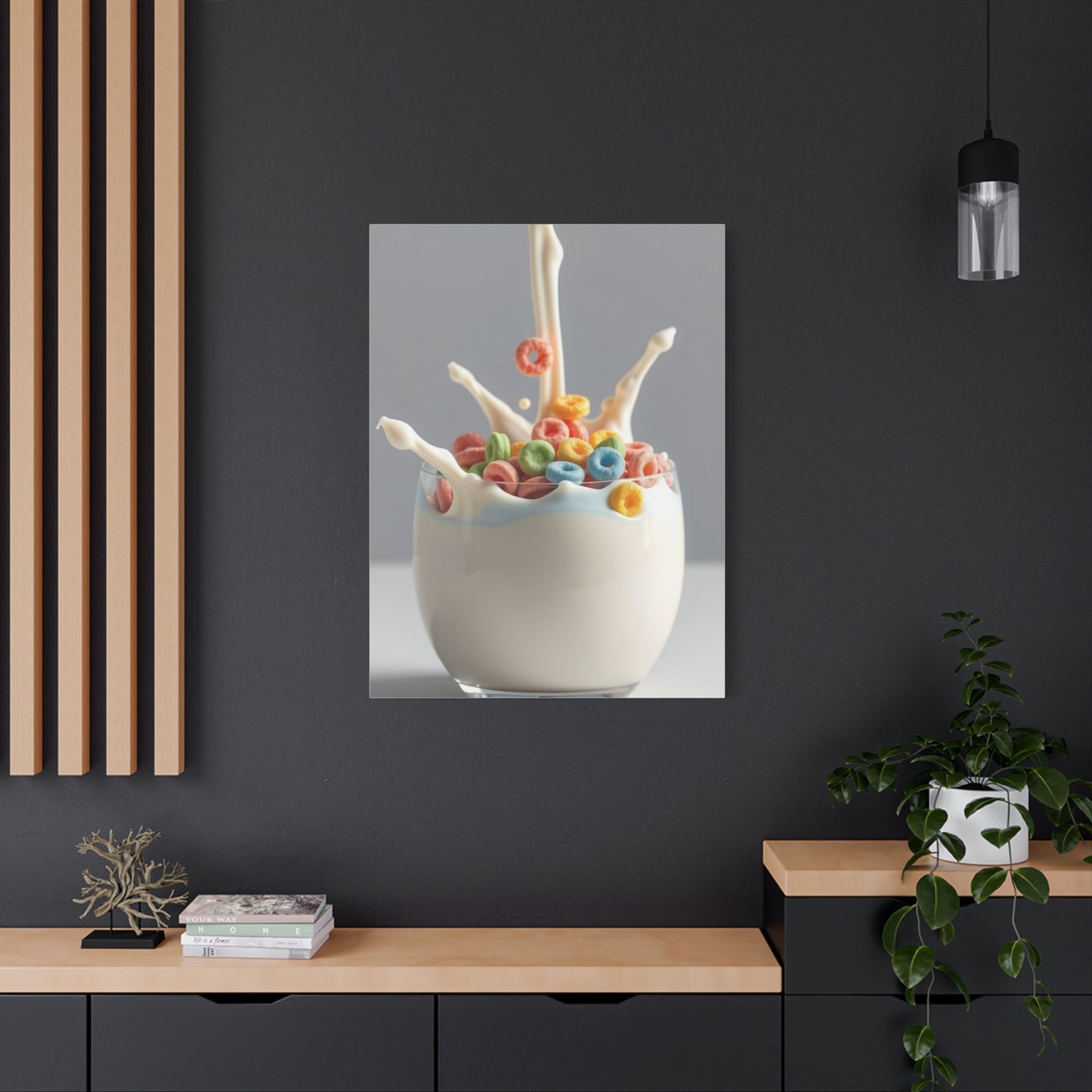 Luminous Milk Whirl Painting Wall Art & Canvas Print