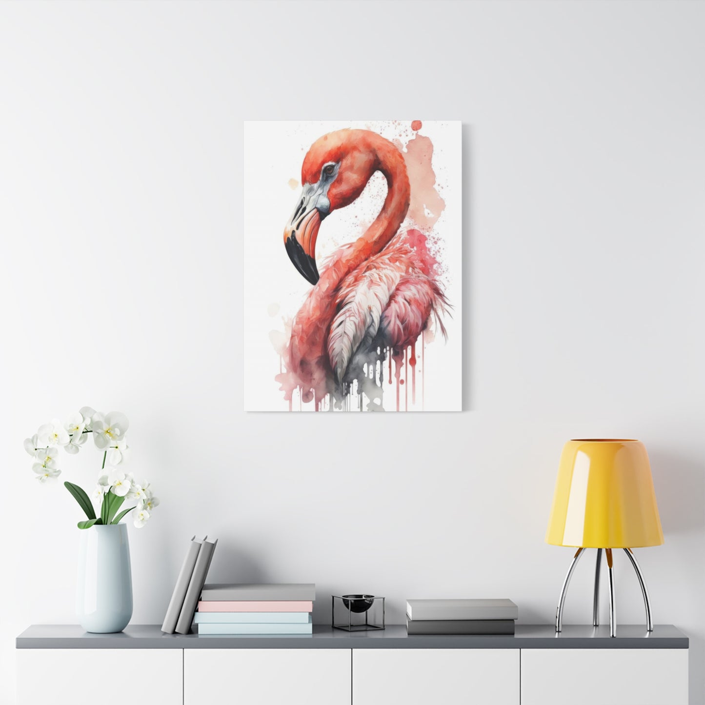 Flaming Pink Paintflow Wall Art & Canvas Prints
