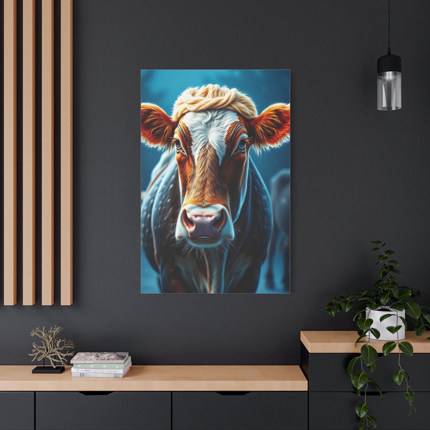 Supreme Christmas Cow Art Collection Wall Art & Canvas Print