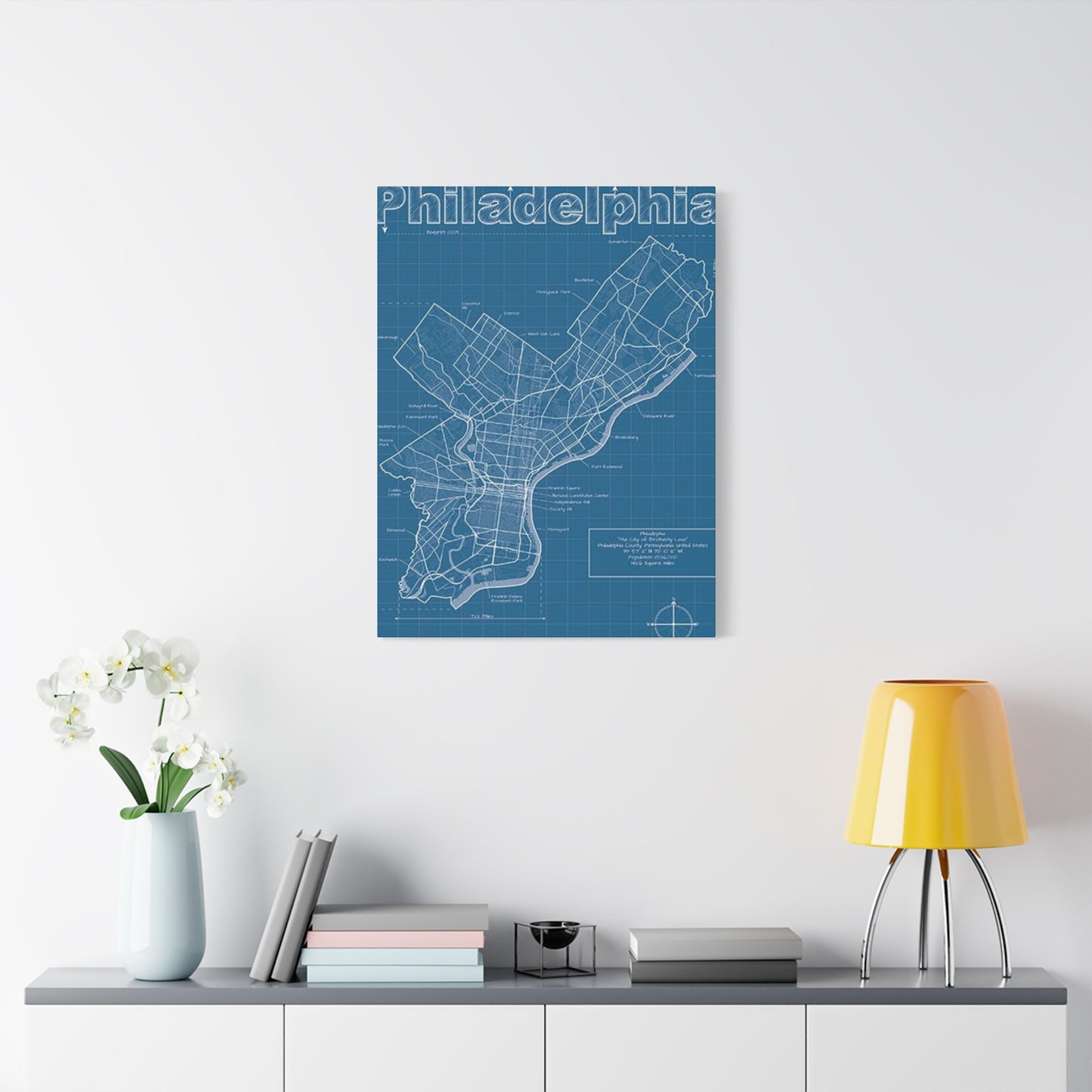 Map Of Philadelphia Poster Wall Art & Canvas Prints