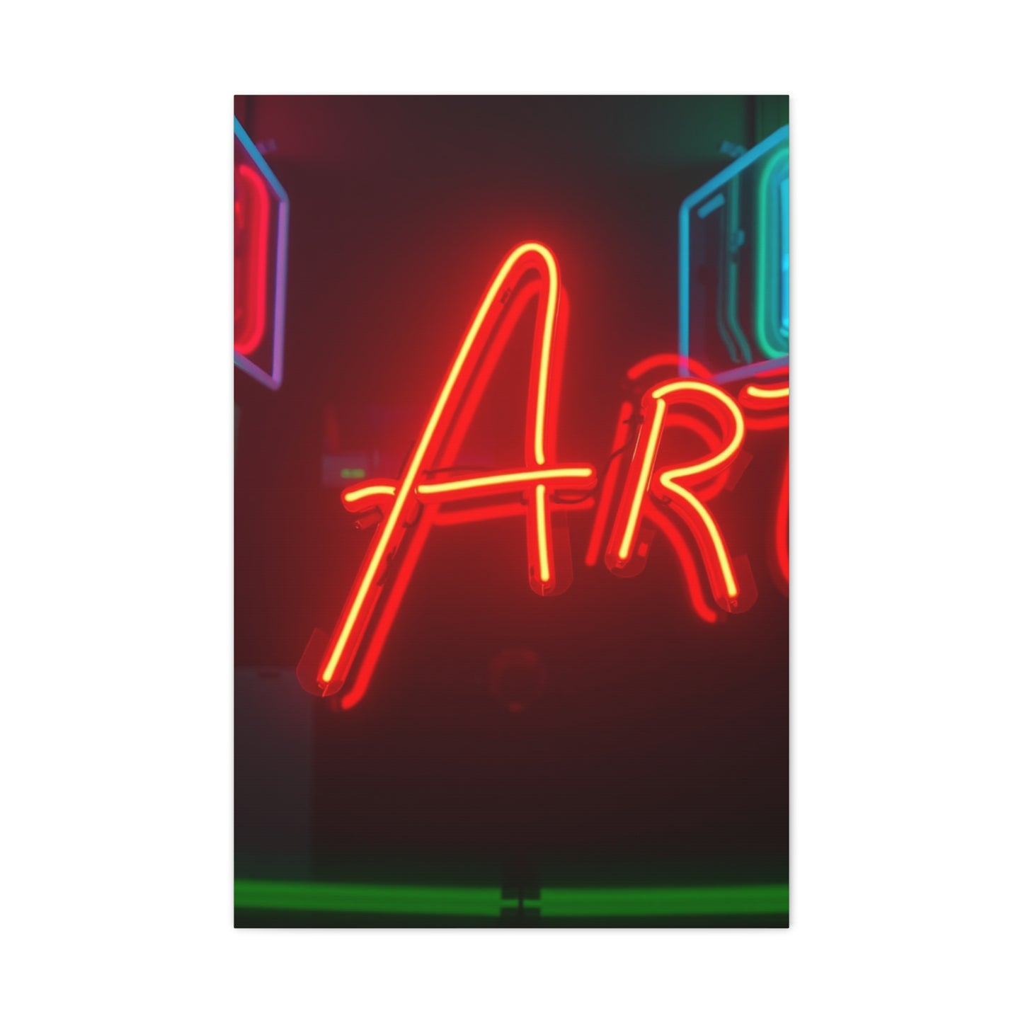 Neon Art Premium Canvas 17 Wall Art & Canvas Print